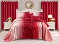 Ensemble de literie 8 pièces Queen King OEM ODM, drap plat, drap-housse, 4 taies d'oreiller et rideaux de fenêtre coordonnés