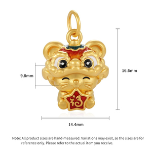 Haut de gamme 1.45g à la mode 24K or massif bijoux accessoires or dur Rat pendentif mignon emballage personnalisable OEN/ODM - Product Image 4