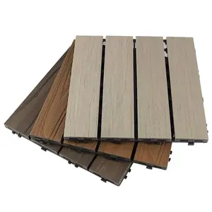 现代联锁木塑复合地板瓷砖300x300户外地板