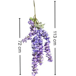 Popolare Laburnum Artificiale Pendente, Fiori di Fagiolo e Glicine Densi, Piante Verdi per Decorazioni Domestiche, Alberghi e Matrimoni - Product Image 6