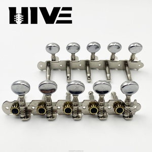 Clavijas de Afinación para Guitarra de 10 Cuerdas, Modelo 5R5L, Cabeza Redonda Pequeña, Acero, Venta Directa de Fábrica HIVE Original - Product Image 3