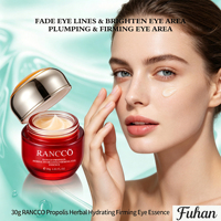 Crème hydratante et raffermissante pour les yeux à la propolis biologique naturelle, aux extraits de Tremella, d'hamamélis, d'huile de coco et de vitamines, anti-rides