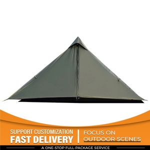 Tente de camping personnalisée légère et portable en forme de pyramide, quatre saisons, une chambre, anti-moustiques, imperméable 3000 mm - Product Image 1