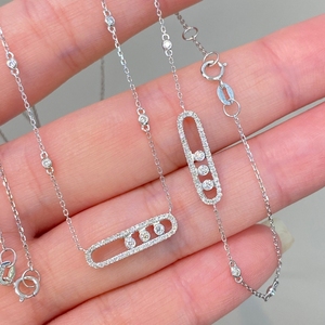 Conjunto de Joyería Fina Aazuo, Oro Sólido de 18K, Diamante Natural de 0.26ct, Pulsera y Collar de Hada, Gran Venta, Regalo para Mujer, Cumpleaños, Fiesta, Boda - Product Image 6