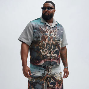 Veste pour homme en tissu jacquard léger à boutons multicolores, style streetwear, fabrication chinoise, pas cher - Product Image 5