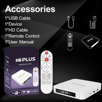 WF 2026 Último Modelo H6 Plus H150 Android 15 Smart TV Box 2GB+8GB 4K HD BT Control Remoto por Voz Caja de Transmisión Multimedia
