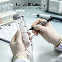 Fournitures de laboratoire : Tube centrifuge autoportant stérile de 50 ml, tube en plastique jetable pour échantillons liquides, recherche biologique, usage médical