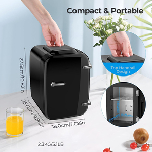 <span class=keywords><strong>Mini</strong></span> réfrigérateur portable <span class=keywords><strong>Frigidaire</strong></span>, réfrigérateur à cosmétiques, réfrigérateur de <span class=keywords><strong>bar</strong></span> 5L, petit réfrigérateur - Product Image 5
