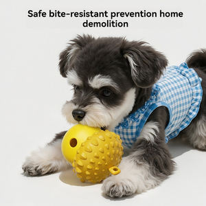 Dispenser cibo divertente-giocattolo in Silicone a forma di dado con Texture di pulizia dentale per l'arricchimento e giocare - Product Image 6