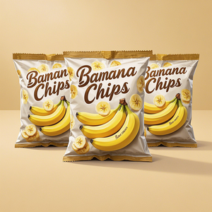 Sachets D'Emballage Alimentaire Personnalisés pour Snacks – Sachets Coussins Vides en Plastique, Aluminium, Mylar pour Chips de Pommes de Terre et Bananes - Product Image 5