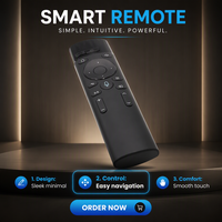 Télécommande BLE 2.4G noire à 18 boutons, prix de gros, avec piles AAA, portée de 10 m, pour Smart TV, Android Box, projecteur