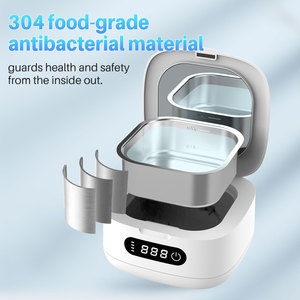Rechargeable USB & Electric Portable UV Ultrasonic Cleaner for Dental Braces Retainers with 166ml Capacity Car & <b>Household</b> Use - Product Image 2