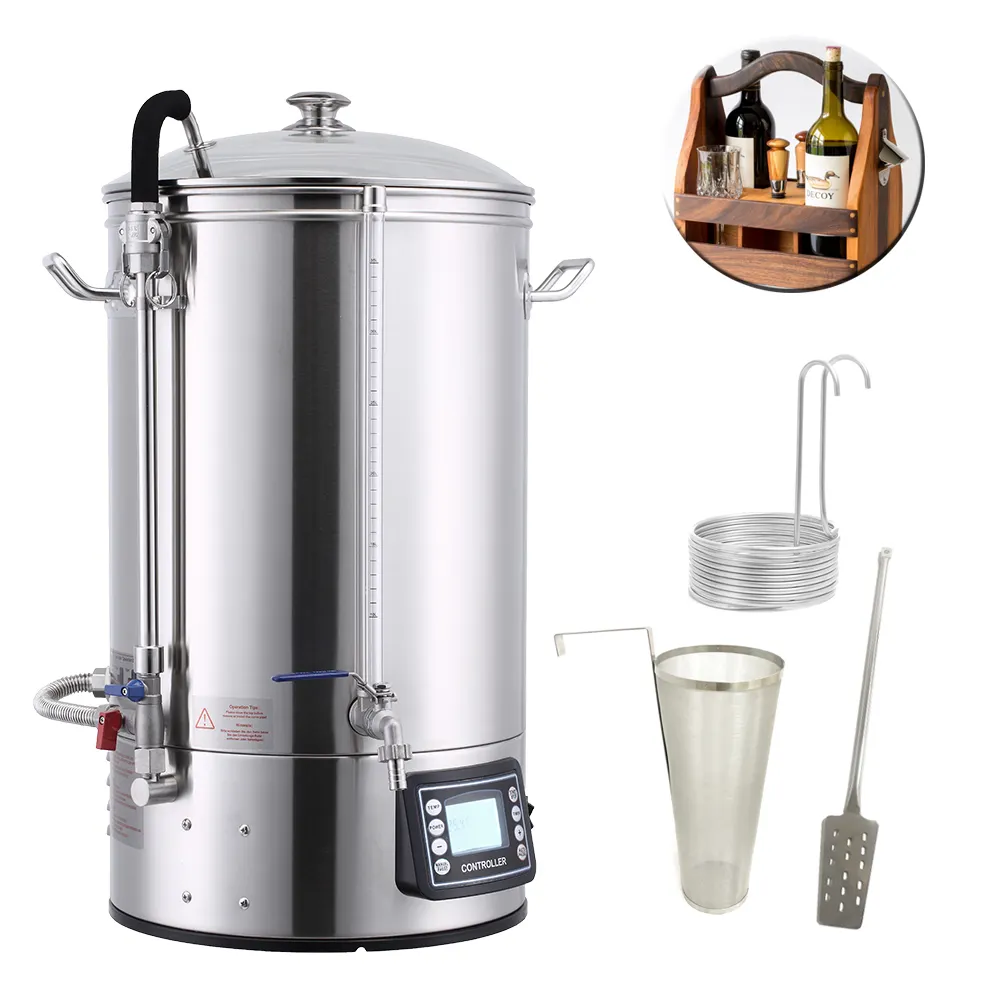 Phiên Bản Mới // Guten 40L 50L 70L Chống Đốt Bia Thiết Bị Sản Xuất Bia Tất Cả Trong Một Microbrewery Nhà Sản Xuất Bia Thiết Bị Thủ Công Bia