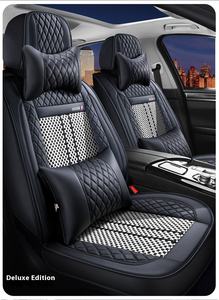 Adatto per <span class=keywords><strong>coprisedili</strong></span> <span class=keywords><strong>Honda</strong></span> <span class=keywords><strong>Civic</strong></span>, <span class=keywords><strong>coprisedili</strong></span> universali per tutte le stagioni, cuscini per sedili in pelle e seta di ghiaccio - Product Image 6