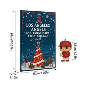 Équipe de Noël Boîte Aveugle Rugby Baseball Thème Pendentif Acrylique Écologique 24 <span class=keywords><strong>Calendrier</strong></span> Compte à Rebours - Product Image 2