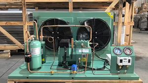 Unités de condensation Xuelianhua de type H à double sortie d'air pour congélateurs de chambre froide, de 3 à 15 CV, 220V/380V, R404A, -20°C, 8 ailettes en cuivre - Product Image 6