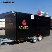 Camion de restauration personnalisé de 16 pieds, remorque alimentaire aux normes américaines, chariot mobile sur roues, station alimentaire, chariot mobile pour hot-dogs, snacks et glaces