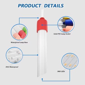 <span class=keywords><strong>Tubo</strong></span> <span class=keywords><strong>de</strong></span> Suspensión <span class=keywords><strong>de</strong></span> Plástico, Color Rojo, Verde y Azul, IP65, Iluminación Exterior Impermeable, Decoración, Cambio <span class=keywords><strong>de</strong></span> Color, <span class=keywords><strong>Tubo</strong></span> <span class=keywords><strong>LED</strong></span> RGB T8 - Product Image 2