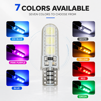 Ampoules LED T10 W5W en silicone résistantes aux hautes températures 3W 12V 5050 6SMD pour éclairage intérieur de voiture et plaque d'immatriculation Xview (vente en gros)