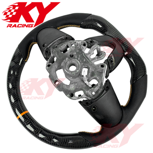 Volante Deportivo Personalizado de Fibra de Carbono Regular, Perforado/Cuero Tipo Gamuza, para Mini Cooper S JCW F54 F56 F58 R56 R57 - Product Image 3