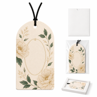 Carte parfumée personnalisée imprimée, étiquette botanique parfumée longue durée pour placard, tiroir, armoire, chambre d'hôtel, emballage cadeau