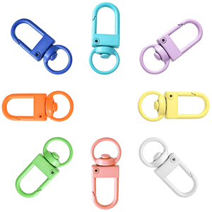 Colorful Spring Snap <b>Hook</b> with UV Finish - Custom Keychain <b>Clips</b> for DIY Projects and Accessories - Product Image 1