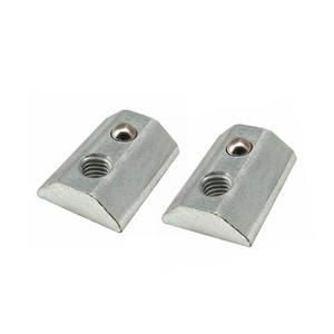 น็อตสล็อตทรงสี่เหลี่ยม M8 M5 M4 M3แบบสปริงสำหรับอัดขึ้นรูปอลูมิเนียมแบบเลื่อนได้น็อตตัว T แบบมีสปริงปรับแต่งได้ - Product Image 2