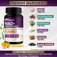 Kangmao OEM ODM Capsules de supplément de nicotinamide adénine dinucléotide 500mg Capsules de resvératrol Nad Health pour la lutte contre le vieillissement