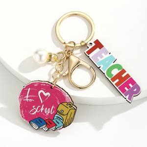 Llavero de Madera con Forma de Libro para el Mejor Maestro <span class=keywords><strong>del</strong></span> Campus, Regalo para el Día <span class=keywords><strong>del</strong></span> Maestro, Colgante para Llavero - Product Image 6