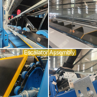 Escaliers mécaniques commerciaux intérieurs ScheinLift au design robuste et moderne, marches en aluminium et acier inoxydable, balustrade en verre trempé, 30 3-6m
