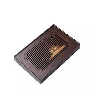 Plateaux à thé pour deux personnes en gros, à partir d'une seule pièce, petites tables à thé pour usage domestique, plateaux de rangement d'eau de style chinois - Product Image 2