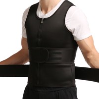 Chaleco de sauna para hombre, faja reductora de cintura, moldeador corporal, camiseta sin mangas, ropa moldeadora, camiseta de compresión para pérdida de peso, corsé de sudoración para entrenamiento