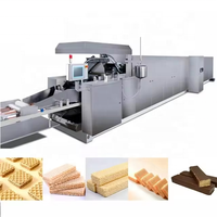 Vente d'usine de qualité supérieure directement gaufrette plate machines complètes gaufrette ligne de production de biscuits gaufrettes crème machines de fabrication de gaufrettes