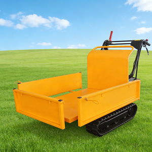 Mini-dumper chenillé de bonne qualité, transporteur à chenilles hydraulique de 300 kg, <span class=keywords><strong>brouette</strong></span> à essence - Product Image 1