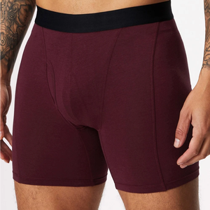 सर्वश्रेष्ठ पुरुषों के कस्टम लोगो बुना हुआ कमर लुभावनी कपास मोडल बॉक्सर उच्च गुणवत्ता - Product Image 2