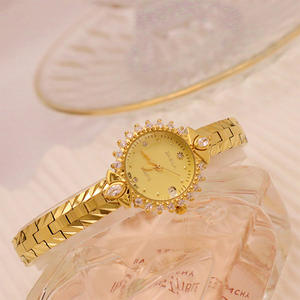 Minimamente retrò luce di nicchia orologio d'oro di lusso per le donne orologi antichi donne bracciale <span class=keywords><strong>antico</strong></span> con diamanti signore orologi da polso - Product Image 1