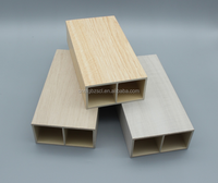 Panneau mural, Partition intérieure en PVC, colonne en plastique Composite, décoration en Tubes de bois, 38x12mm, WPC