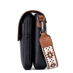 Bolso bandolera de cuero de primera calidad con correa ajustable 2025 Bolso bandolera de diseñador de lujo para mujer en cantidad a granel - Product Image 4