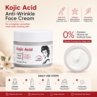 Acide Kojique 50g Produits de Soin de la Peau Niacinamide Hydrolysé Blanchissant Anti-Rides Raffermissant Éclaircissant Réduit les Pores Crème Visage