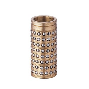 Jaula de bolas de latón con ranura para circlip para pilares guía y aplicaciones de juegos de troqueles - Product Image 1