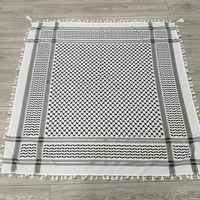 Écharpe Keffiyeh Shemagh tissée pour homme, style arabe palestinien, Kufiya Arafat Hatta, marque originale, en polyester, unisexe, châle – Meilleures ventes
