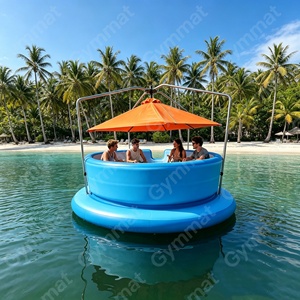 Bateau BBQ flottant, équipement <span class=keywords><strong>de</strong></span> <span class=keywords><strong>parc</strong></span> <span class=keywords><strong>aquatique</strong></span>, bateau donut durable en gros <span class=keywords><strong>avec</strong></span> moteur, bateau électrique BBQ pour <span class=keywords><strong>lac</strong></span> / rivière / mer, loisirs en station balnéaire - Product Image 5