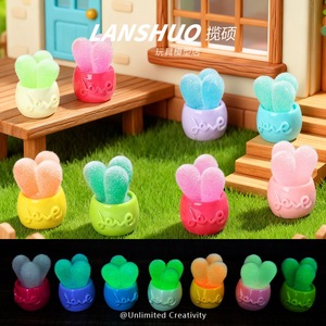ของตกแต่งบ้านตุ๊กตาเรซิ่น Lanshuo รูปต้นไม้จิ๋วแบบมีขนปุย ของขวัญสำหรับเด็กอายุ 8-13 ปี ใช้ได้ทั้งเด็กชายและเด็กหญิง ทำจากพลาสติกเรซิ่น ฤดูใบไม้ผลิ 2026 - Product Image 2