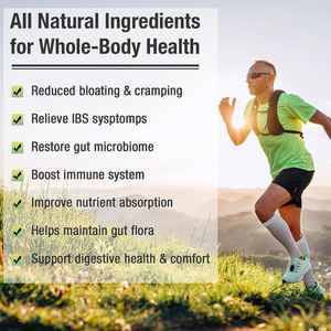 मेरा कारखाना ओएम प्री + प्रोबायोटिक कैप्सूल 22 उपभेदों 300b cfu 15 कार्बनिक जड़ी-बूटियाँ प्रीबायोटिक मिश्रण आंत समर्थन - Product Image 6