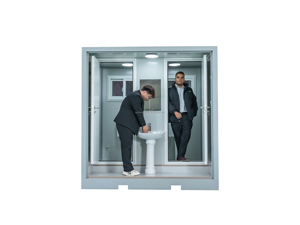 Toilettes mobiles portables à bas prix, extérieur, <span class=keywords><strong>2</strong></span> <span class=keywords><strong>en</strong></span> <span class=keywords><strong>1</strong></span>, conteneur préfabriqué <span class=keywords><strong>WC</strong></span>, double pièce - Product Image 5