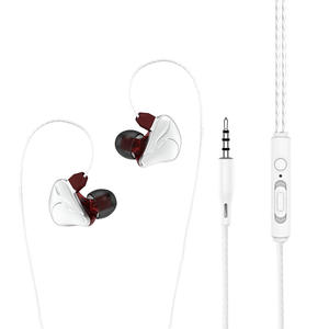 Écouteurs intra-auriculaires filaires JH Sports à succès avec crochet <span class=keywords><strong>d</strong></span>'<span class=keywords><strong>oreille</strong></span>, basses puissantes, prise jack 3,5 mm, cordon de 3 m, son parfait pour la communication téléphonique et le contrôle du karaoké - Product Image 1