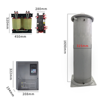Générateur d'ozone industriel 1000g/h pour le traitement de l'eau, refroidissement par eau du moteur, décharge à corona au quartz réglable pour l'élimination des bactéries