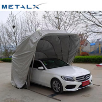 Kits de garage pour voitures en plastique pliables et rotatifs automatiques de haute qualité avec porte, garage pliable portable pour voiture