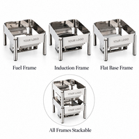 Plats de service isothermes martelés empilables pour la restauration