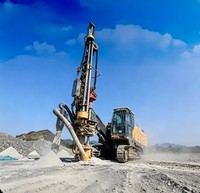 Foreuse DTH sur chenilles XCZ115, puissance 178 kW, pour le forage de trous de dynamitage en exploitation minière en ciel ouvert, équipement de forage haute efficacité